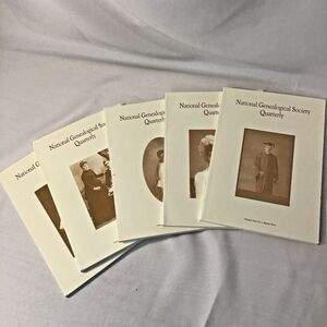 Lot 5 National Genealogical Society Quarterly Magazine Volumes from 102/103/104